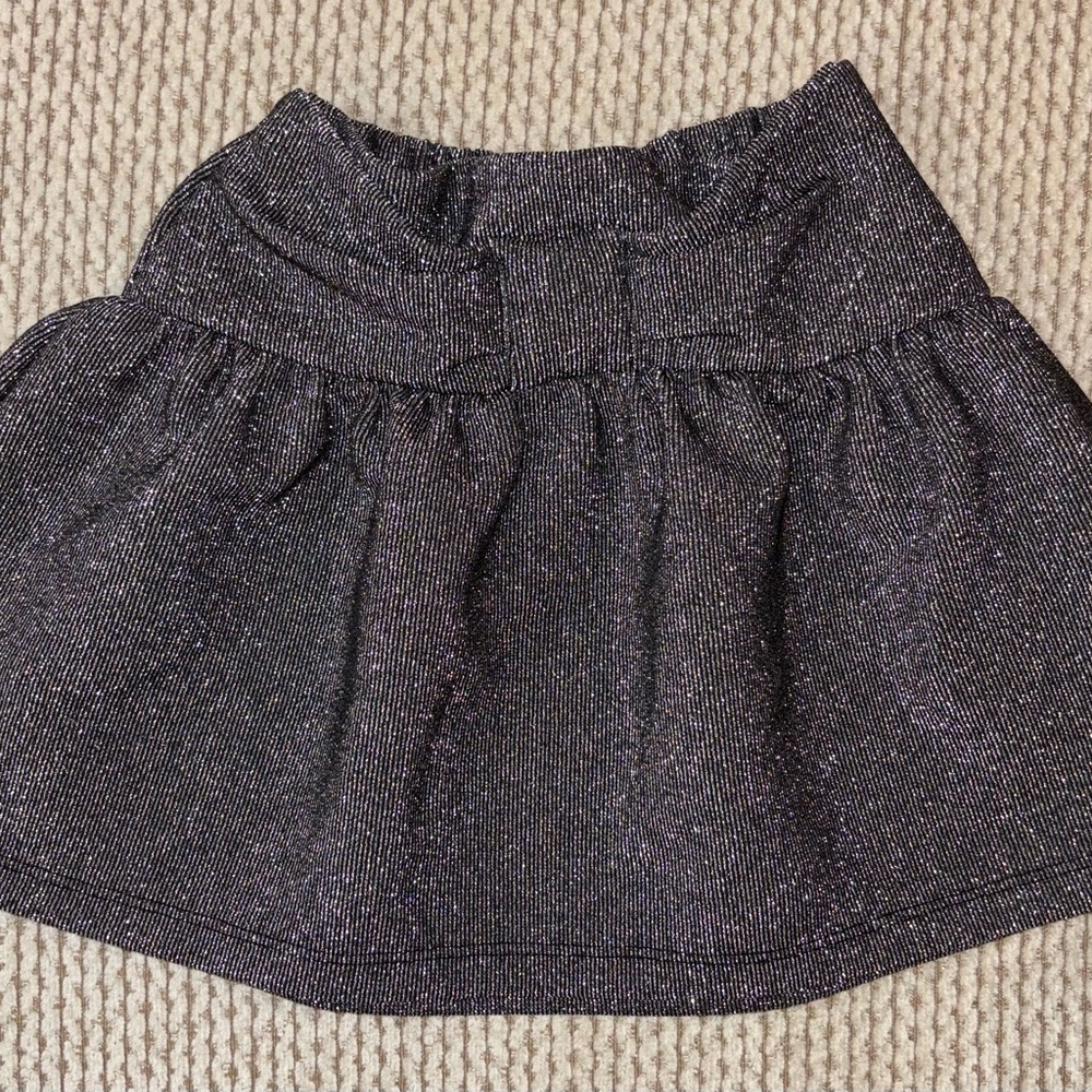 NWOT Zara Girls 2-3T Glittery Charcoal Skirt